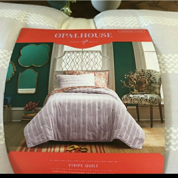 Opalhouse Bedding Opal House Pin Tuck Stripe Quilt Comforter Poshmark